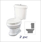 2 piece toilet
